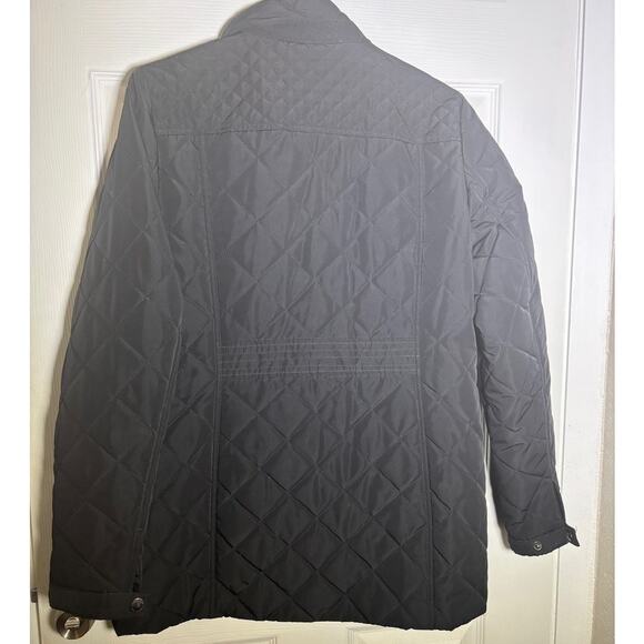 Lands' End Womens Size 10 Black Pockets light Quilted Lined Jacket - Picture 7 of 9